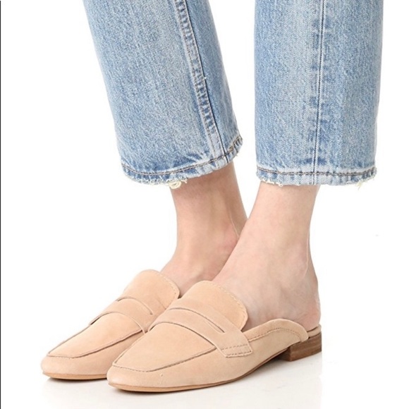 Dolce Vita Shoes - DOLCE VITA // Cybil Nude Suede Loafer Mules - 6